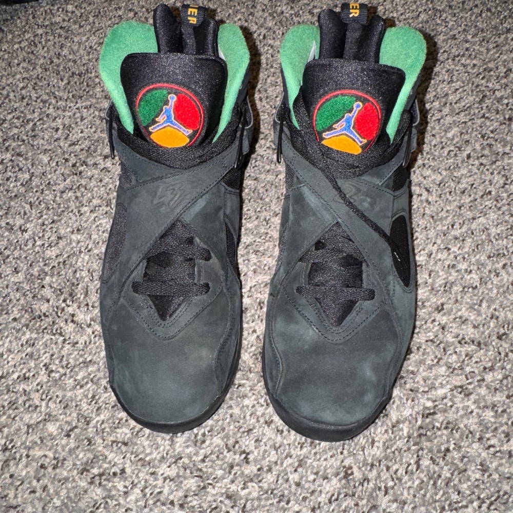 Jordan 8 Retro Tinker Air Raid Black Aloe Verde 305381-004 Mens Size 11